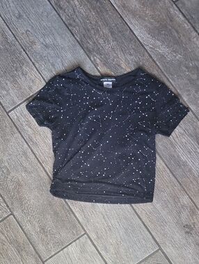 Black Constellation Print Kids Tee